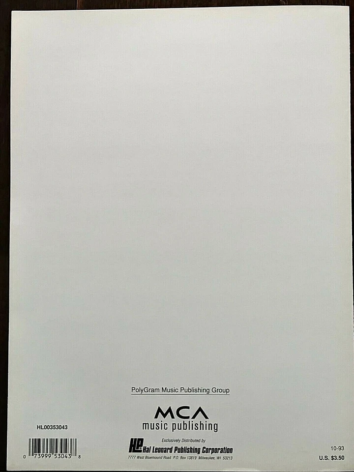 1992 Get Away Sheet Music Bobby Brown Piano Vocal Guitar NOS RARE - Image 4 of 4