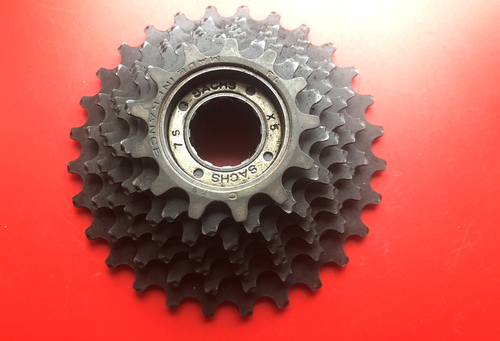 NEW OLD STOCK SACHS 7 SPEED FREEWHEEL,13-28T, ENGLISH THREAD - Picture 2 of 4