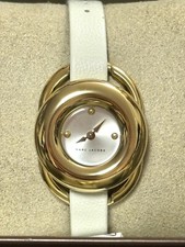 Marc Jacobs MJ1446 Jerrie Silver Dial White Leather Strap Women's Watch