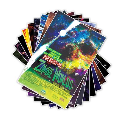 Complete Set of Nine (9) NASA JPL's Galaxy of Horrors Space Travel Print Posters