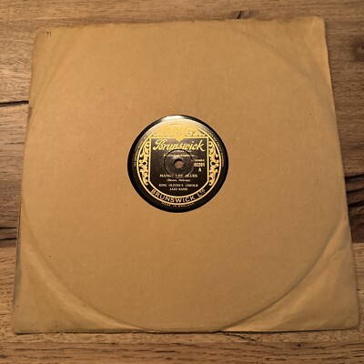 Schellack Platte: King Olivers Creole Jazz Band - Mandy Lee Blues /Im going away