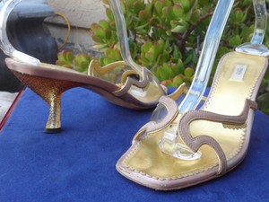 clear kitten heel pumps
