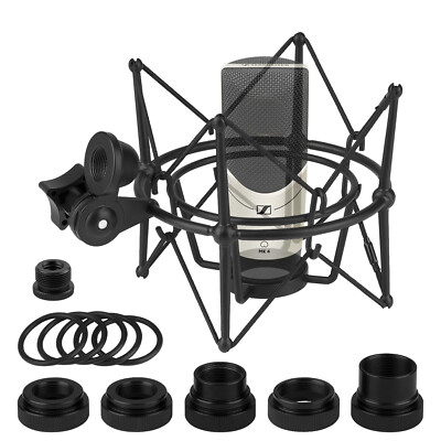 Geekria Shock Mount Mikrofonhalter für Sennheiser MK4, MK8, TLM49, TLM103-MT, TLM107