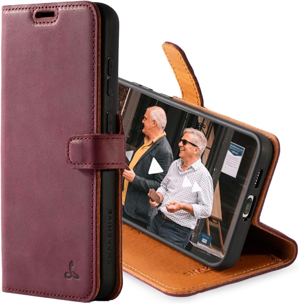 Snakehive Samsung Galaxy S23 5G Genuine Leather Wallet Phone Case