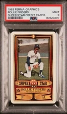 1983 Perma-Graphics Super Star Rollie Fingers PSA 9