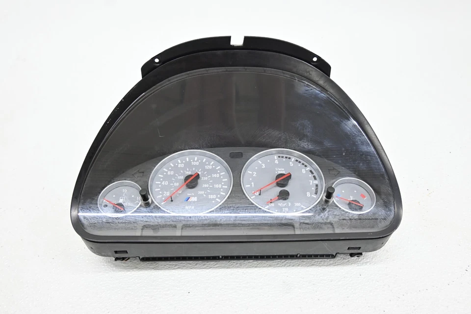 ⭐ 99-03 Bmw E39 M5 Instrumento de tablero Velocímetro Cuadro Calibre Pantalla Unidad Fabricante Original Foto 3 de 4
