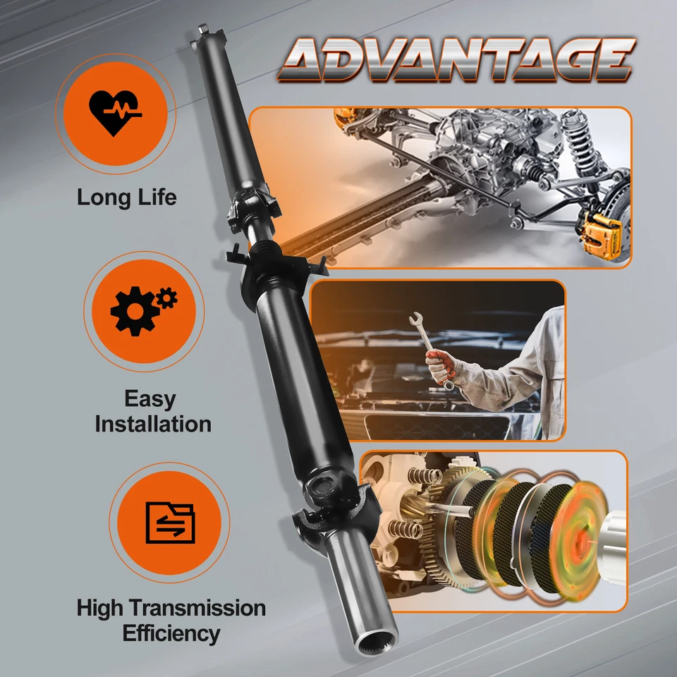 US Rear Driveshaft Assembly for Chevy Silverado 2500 HD GMC Sierra 3500 4WD NEW - Image 4 of 4