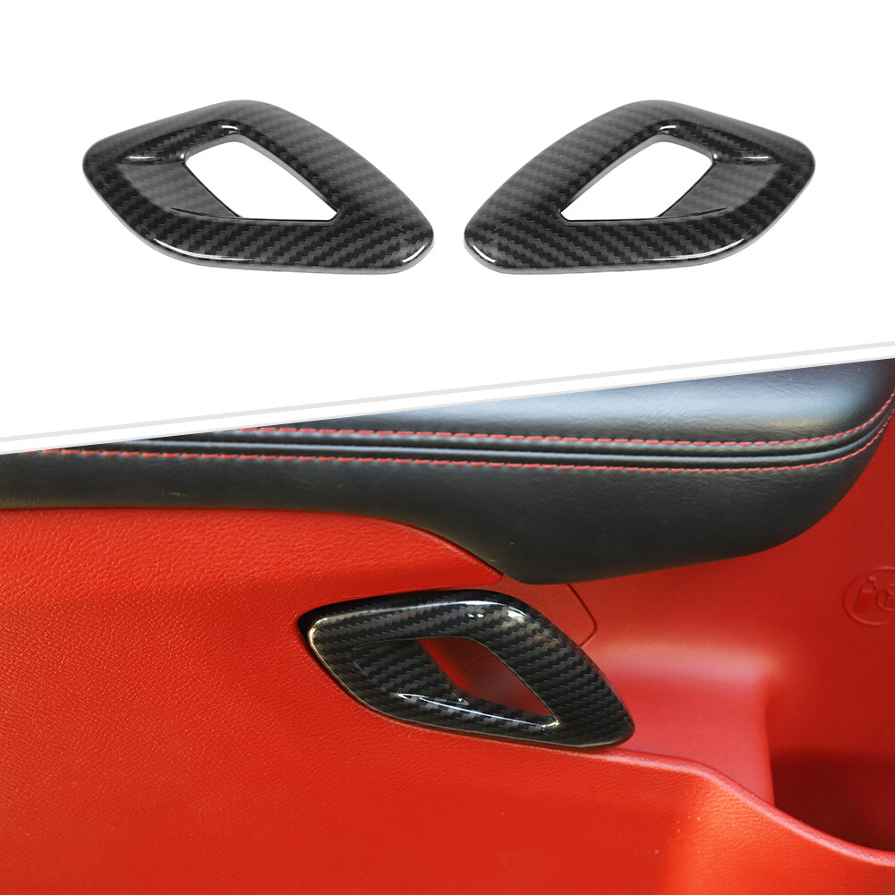 🔥Carbon Fiber Inner Door Handle Full Cover for Dodge Challenger 15+ Accessories
