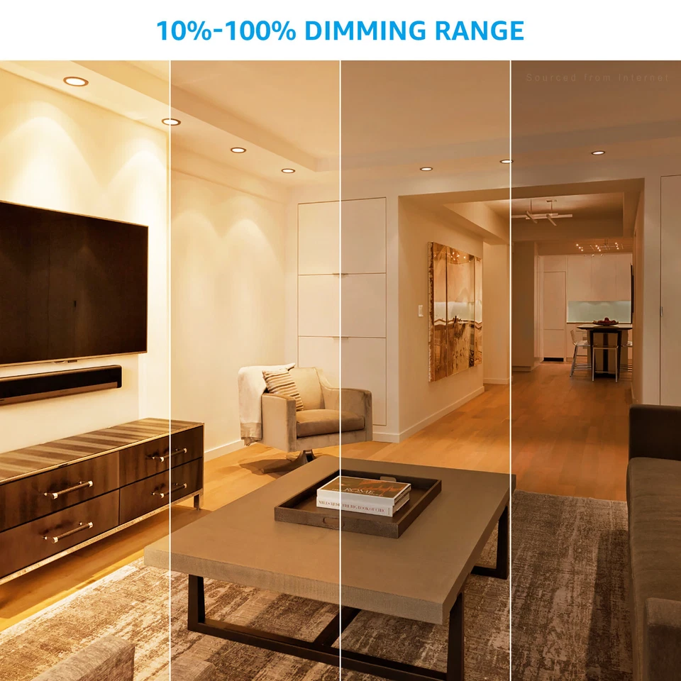 Paquete de 12 luces empotradas LED de 3 pulgadas con J-Box, bronce frotado con aceite, 2700K Foto 3 de 4