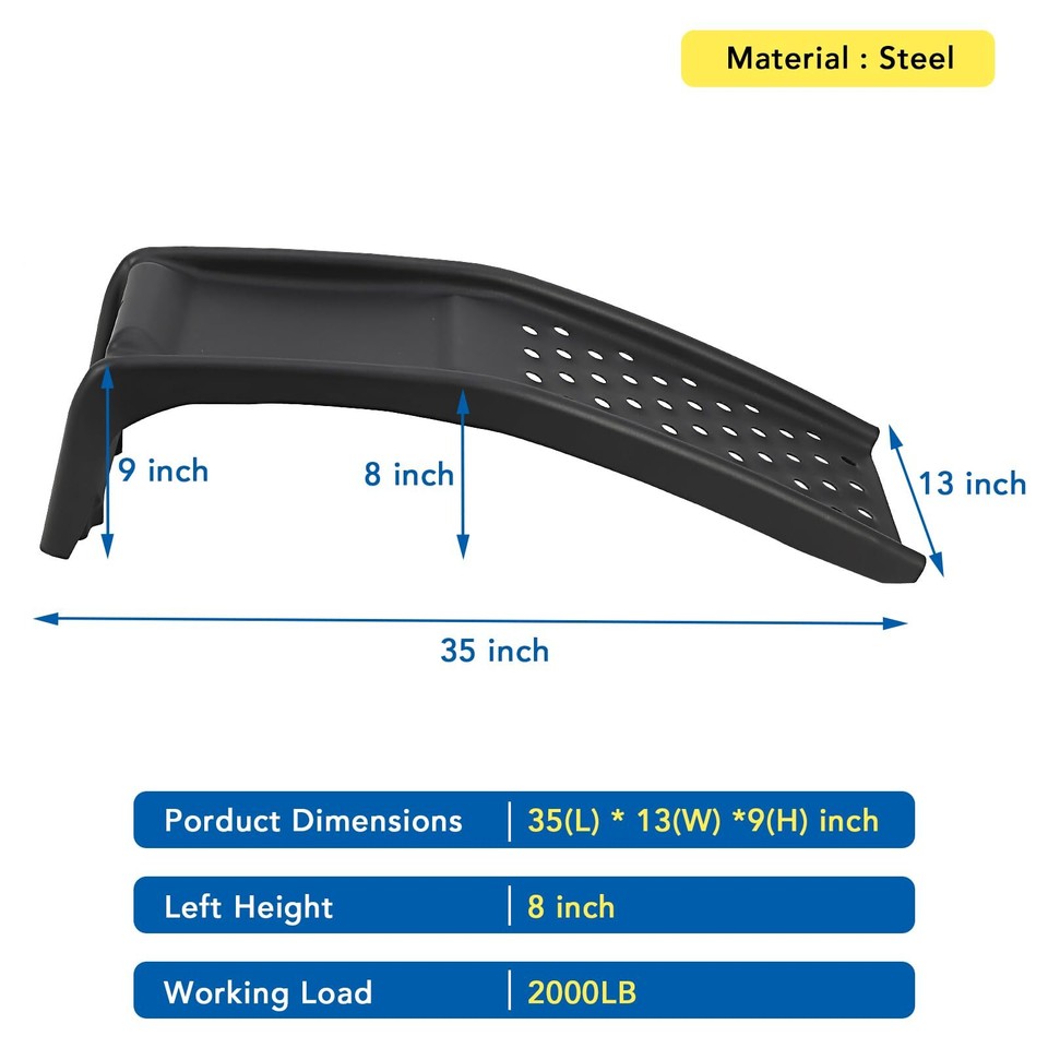Auto Ramps Solid Steel Vehicle Truck Repairs Ramp Heavy Duty Car Ramp ...