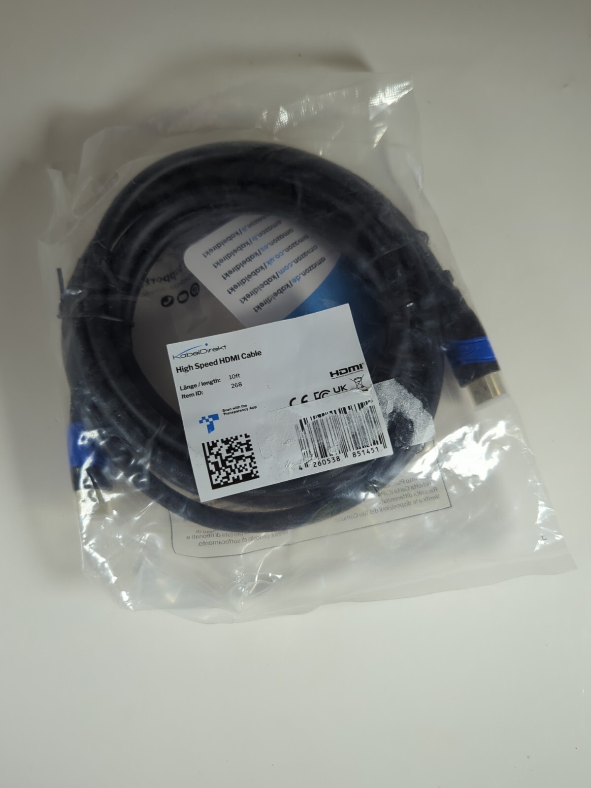 8K 4K HDMI Cable 10ft with A.I.S Shielding German Design Supports High Speed-image