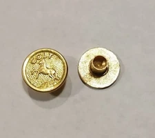 New Colt 1911 Gold Pistol Grip Medallions Compatible with all Colt Grips