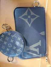 Louis Vuitton Signature Monogram Cosmetic, Card Pouch and Coin Purse-Round