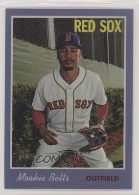 2019 Topps Heritage Hot Box Chrome Purple Refractor Mookie Betts #THC-78 x0y