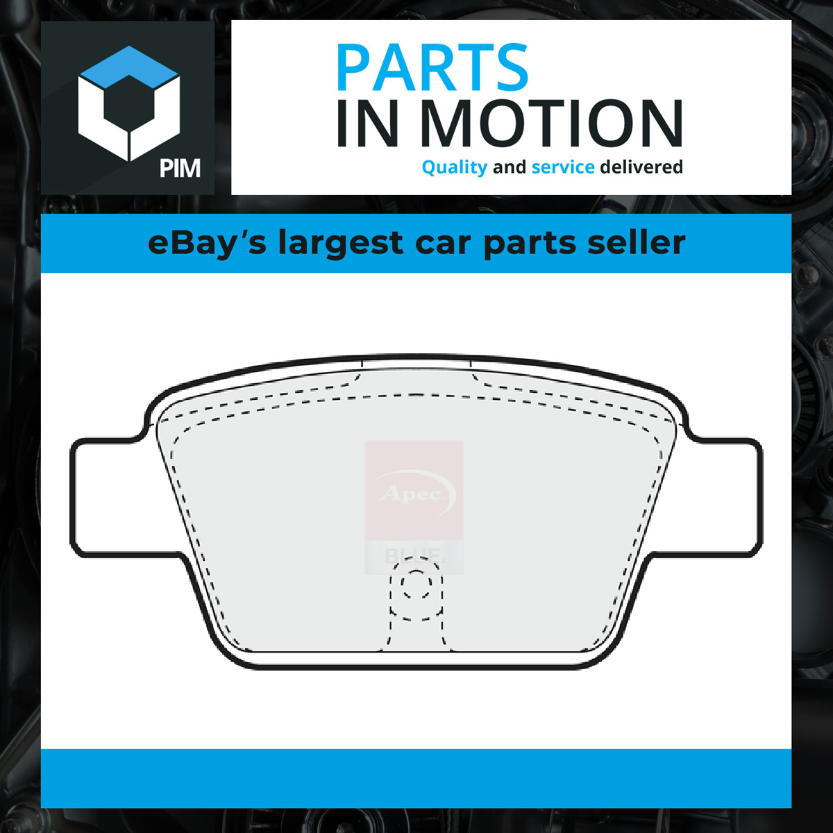 Brake Pads Set fits FIAT STILO 192 2.4 Rear 01 to 07 192A2.000 71769094 71770014 - Image 14