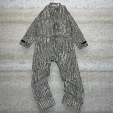 Vintage 90s Realtree Coveralls Mens LT Baggy Wide Leg Hunting Camo Made in USA
