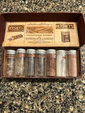 Hershey Chocolate Educational glass bottle sample display