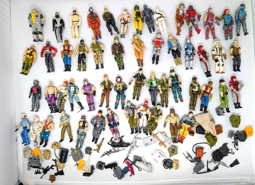 GI JOE ARAH Figures mixed lot incomplete 1980s accessories lot