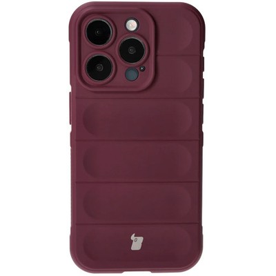 Handyhülle für iPhone 15 Pro Bizon Silikon Case Cover Hülle Etui Burgunderrot