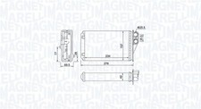 MAGNETI MARELLI Wärmetauscher Innenraumheizung 350218461000 für PEUGEOT 207 SW