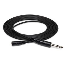 Hosa Technology Headphone Adapter Cable, 3.5mm TRS to 1/4" TRS, 10'