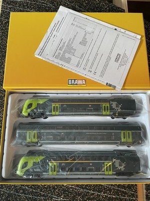 Brawa 44582 H0 DC TWINDEXX VARIO Doppelstock-Triebzug 3er-Set (Kiel Hbf) Sound