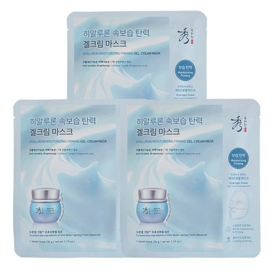 Sooryehan HYO Water-spring Hyaluron Moisturizing Firming Gel-cream Mask 3 sheets