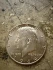 1964 Kennedy Half Dollar Circulated USA Coin, 90% Silver, No Mint
