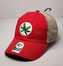 Ohio State Buckeyes Trawler '47 Clean Up Adjustable Red Hat NCAA
