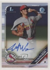 2019 Bowman Chrome Prospects Auto Austin Warner #CPA-AW Auto 1b0
