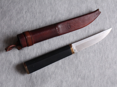 Tapio Wirkkala puukko knife w leather sheath Hackman Finland
