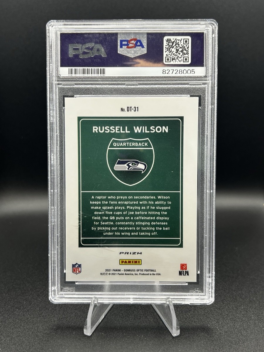 2021 Panini Donruss Optic Russell Wilson Downtown! SSP Case Hit