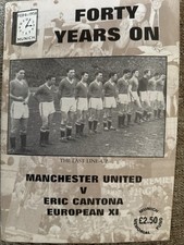 Manchester United v Eric Cantona XI Munich 40th Anniversary Programme (1998)