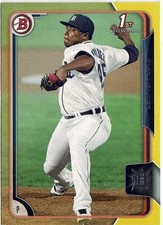 2015 Bowman Jose Valdez (Tigers) Yellow Parallel 1st Bowman Card No. BP139