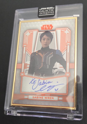 2024 Topps Star Wars Galactic Antiquities Natasha Liu Bordizzo Autograph 10/25
