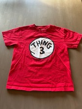 Thing 3 Red Graphic Tee Youth Small Dr Seuss Shirt Universal Studios Cat in Hat