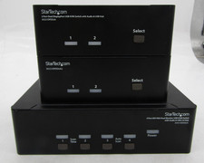SET OF StarTech C4E1E7ZG47/C4E1E7ZG38F 2-Port Dual Display Port USB KVM Switch