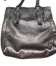 borsa michael kors argento metallizzato pelle