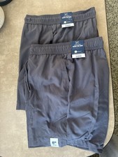 George Above The Knee Swim Shorts Grey Size Medium Lot Of 2 New