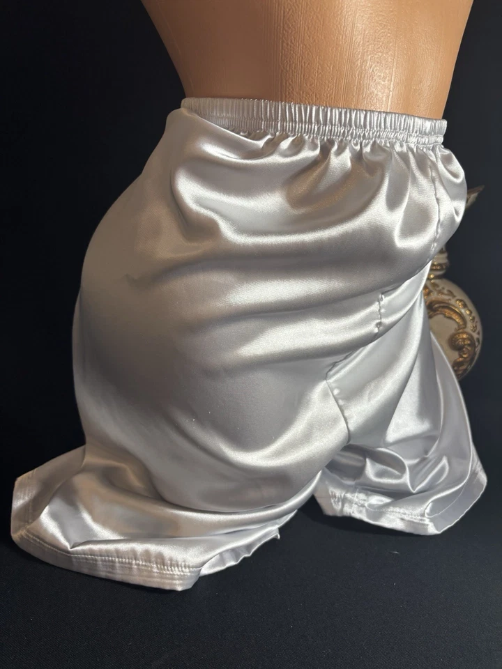 复古银色闪亮睡衣飘动内裤 PAJAMAS 睡衣内衣 XL 46 — 第 4/4 张图片