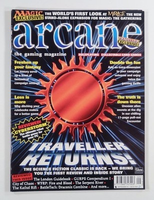 1996 Sep ARCANE UK TTRPG zine FANTASY CAMPAIGN DESIGN ditch the rulebooks MORE
