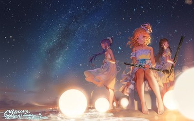 Artwork Love Live Sunshine Digital Art Space Ohara Anime Poster 11x17in Wall Art