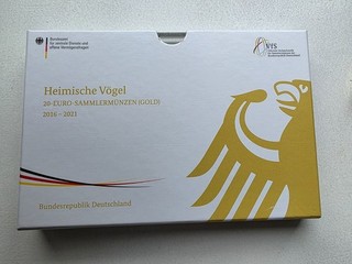 Heimische Vögel komplette Serie 6 x 20 Euro 999 9 Feingold