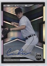 2023 Elite Extra Edition Prime Numbers B Signatures 9/60 Carson Rucker Auto 1eh5