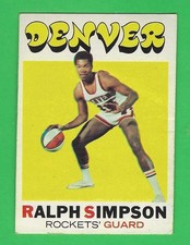 1971/72 Topps Ralph Simpson RC #232 EXC
