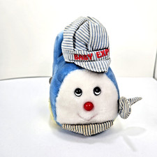 Vintage Eden Wind Up Toy Train Music Stuffed Plush Blue Baby Boy Railroad Song