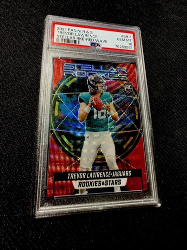 2021 Panini Rookies & Stars #SR-1 Trevor Lawrence Stellar RKE-Red Wave PSA 10🔥
