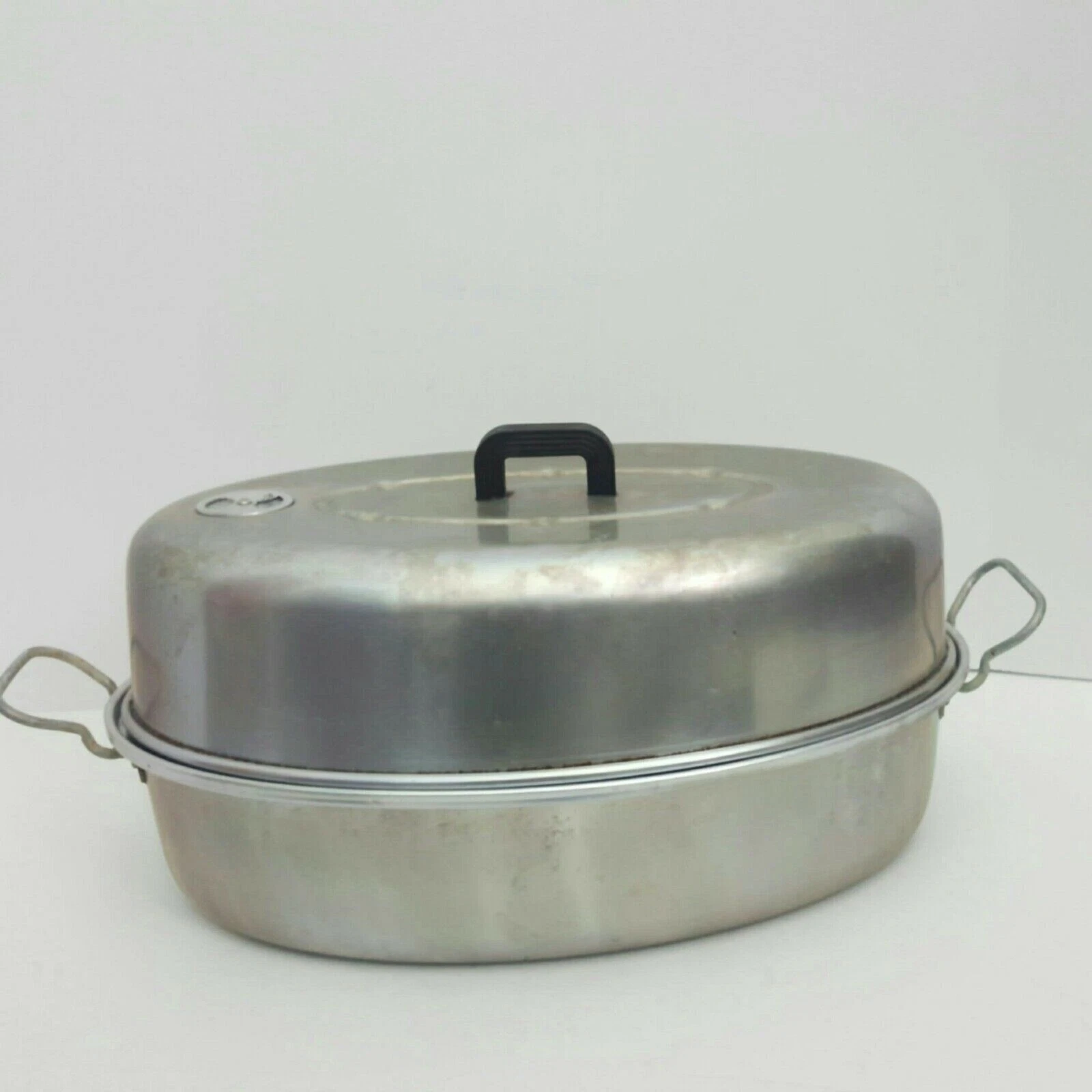 Vintage WEAR-EVER Aluminum Roaster pan #2634 USA 3 piece