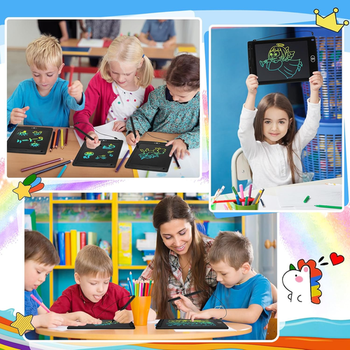 48 Pieces LCD Writing Tablet Doodle Pads Bulk for Kids 8.5 Inch LCD Drawing Boar - 第 3/6 張圖片