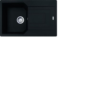 Franke Fragranitspüle UBG 611-78 Black Matt Drehknopf